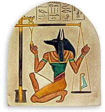 Anubis s váhou